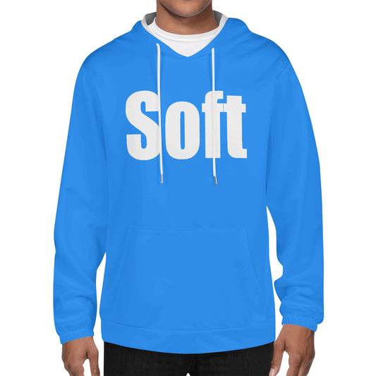 Soft - Blue Hooded Style